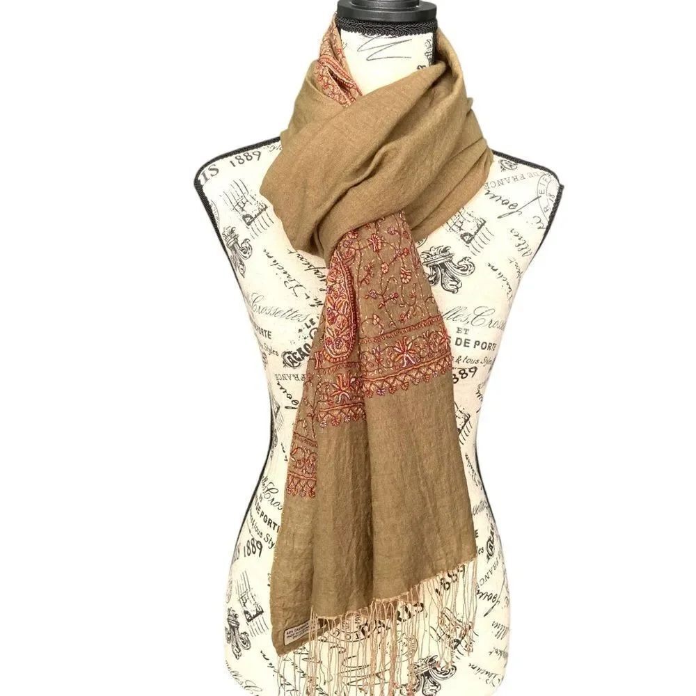 Paisley/Floral Print Boho Scarf/Cover-ups in One Size